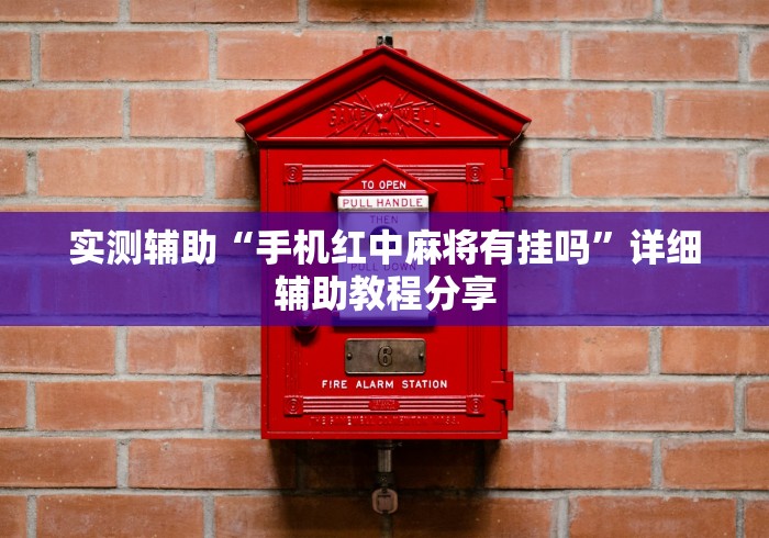 实测辅助“手机红中麻将有挂吗	”详细辅助教程分享