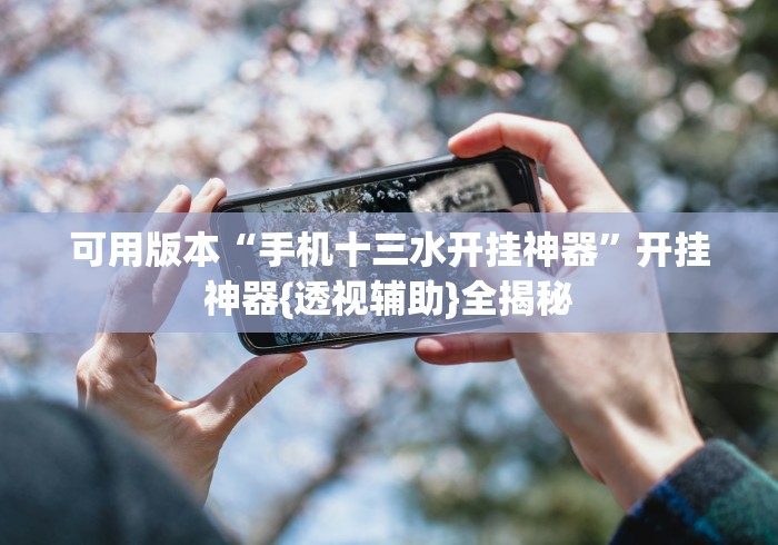 可用版本“手机十三水开挂神器”开挂神器{透视辅助}全揭秘