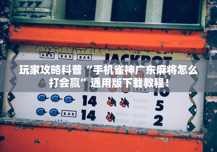 玩家攻略科普“手机雀神广东麻将怎么打会赢	”通用版下载教程！