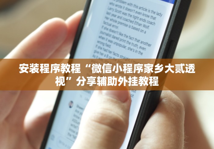 安装程序教程“微信小程序家乡大贰透视”分享辅助外挂教程