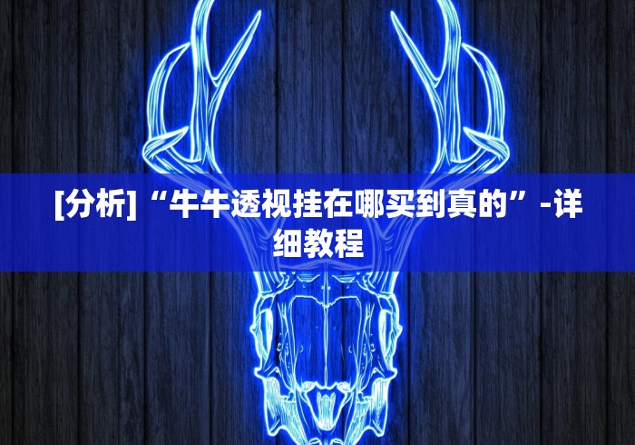 [分析]“牛牛透视挂在哪买到真的”-详细教程