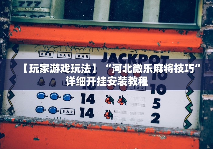【玩家游戏玩法】“河北微乐麻将技巧”详细开挂安装教程