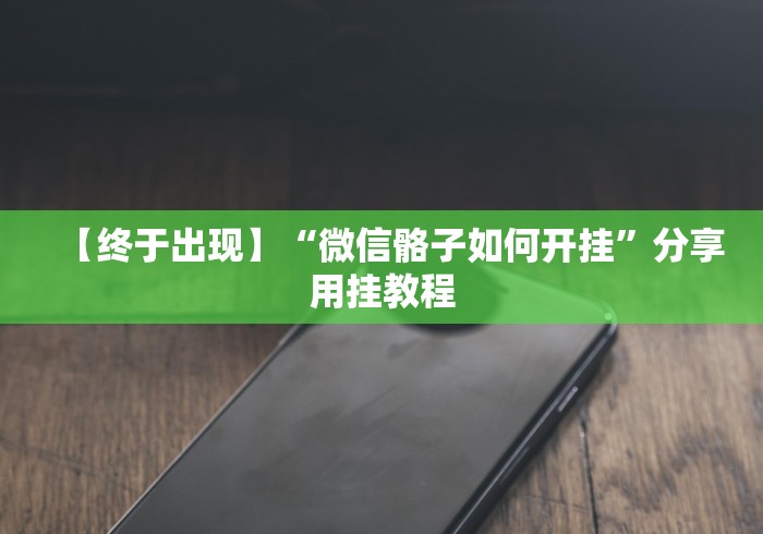 【终于出现】“微信骼子如何开挂”分享用挂教程