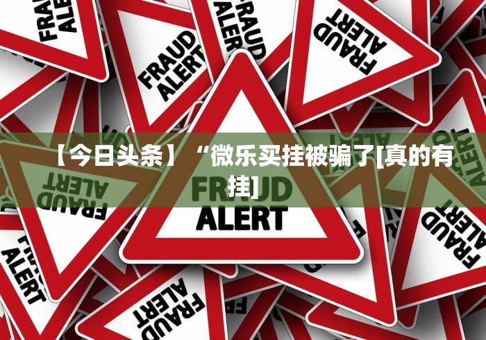 【今日头条】“微乐买挂被骗了[真的有挂]