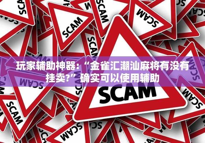 玩家辅助神器:“金雀汇潮汕麻将有没有挂卖?”确实可以使用辅助