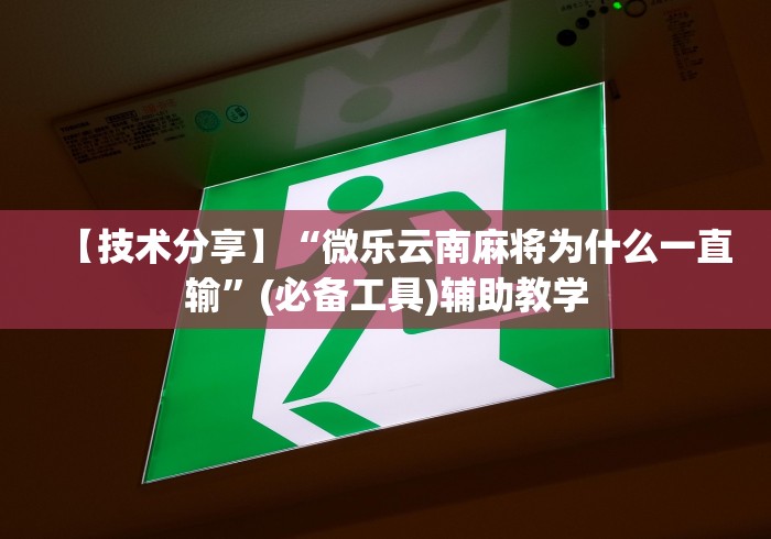 【技术分享】“微乐云南麻将为什么一直输”(必备工具)辅助教学